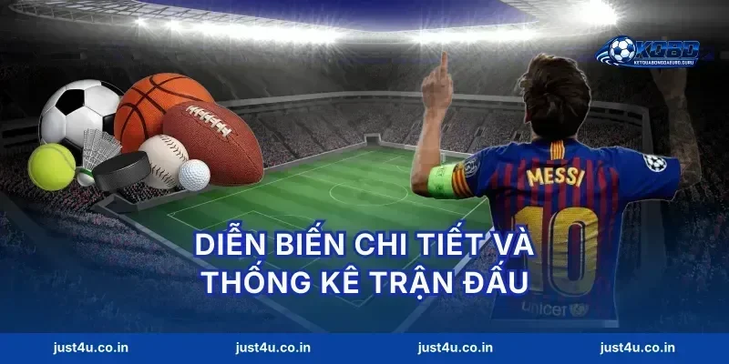 Diễn biến chi tiết và thống kê trận đấu