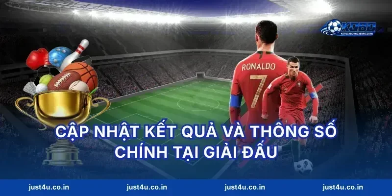 Cập nhật kết quả và thông số chính tại giải đấu
